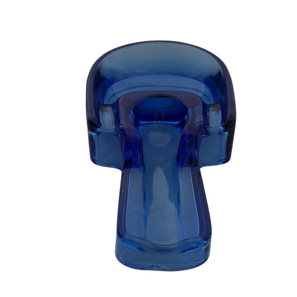 Houze Vintage Blue Glass Forbes Pipe Tray Ash Tray